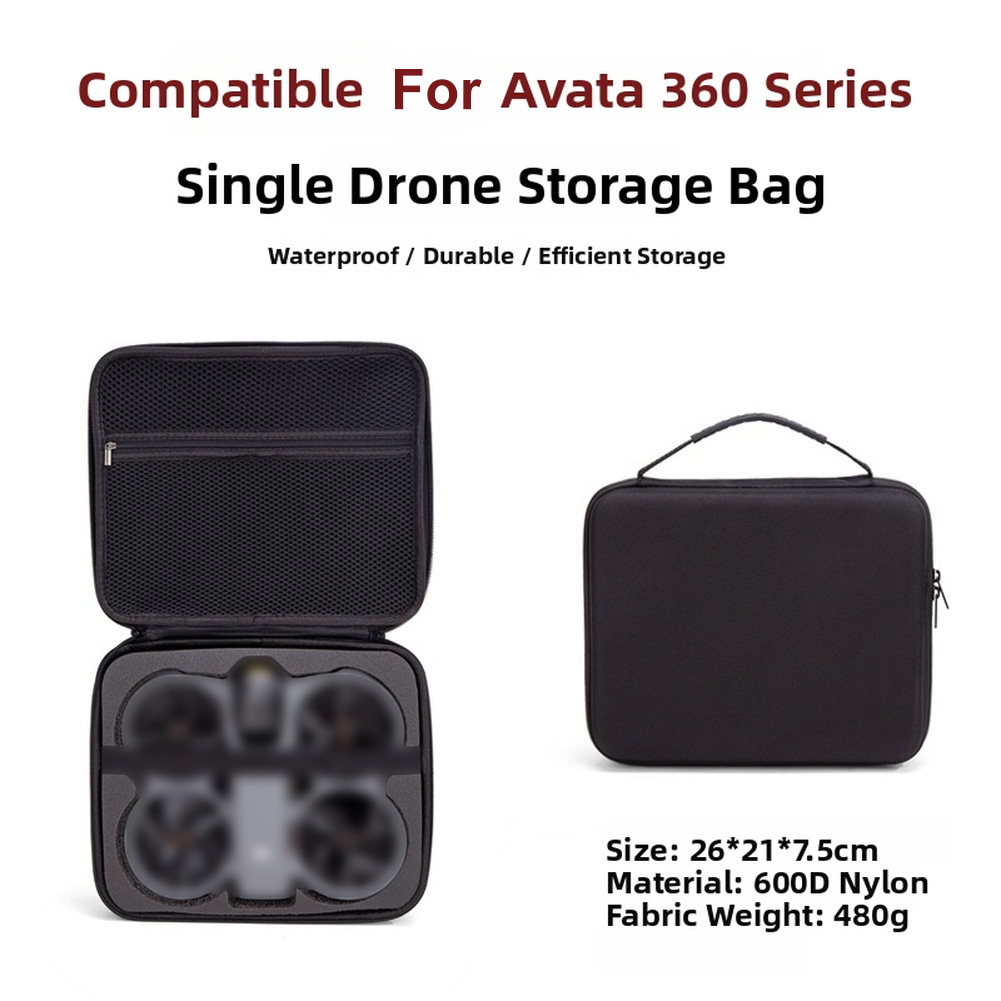 Drone Hard Shell Case - DJI Avata 360用、持ち運び可能な収納バッグ。ナイロン製ハードシェルで、屋外での旅行やドローンアクセサリーの持ち運びに最適。