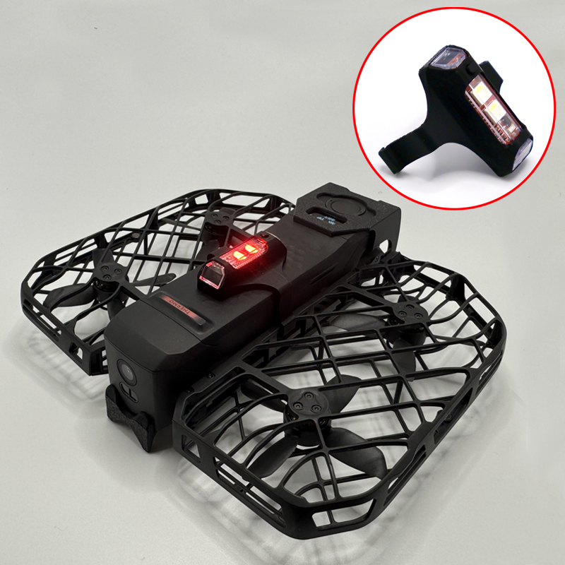 Drone Strobe Light - 1 個ホバー X1 プロ/プロマックスナイトナビゲーションライト軽量ストロボ警告信号飛行サーチライト DIY パーツ