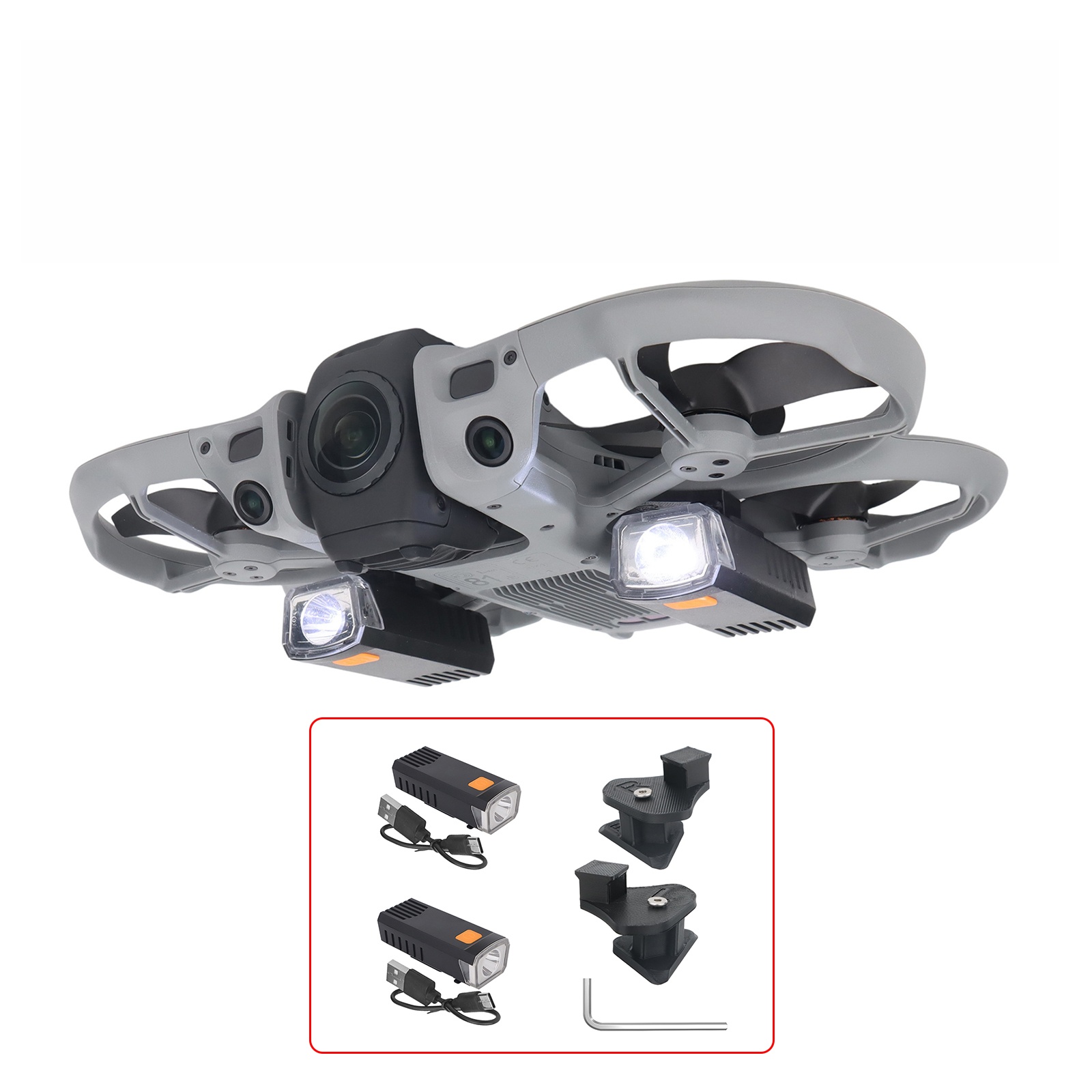 DJI Avata 360ドローン用夜間飛行ライト、3つのモ - Drone Strobe Light のレビューと価格
